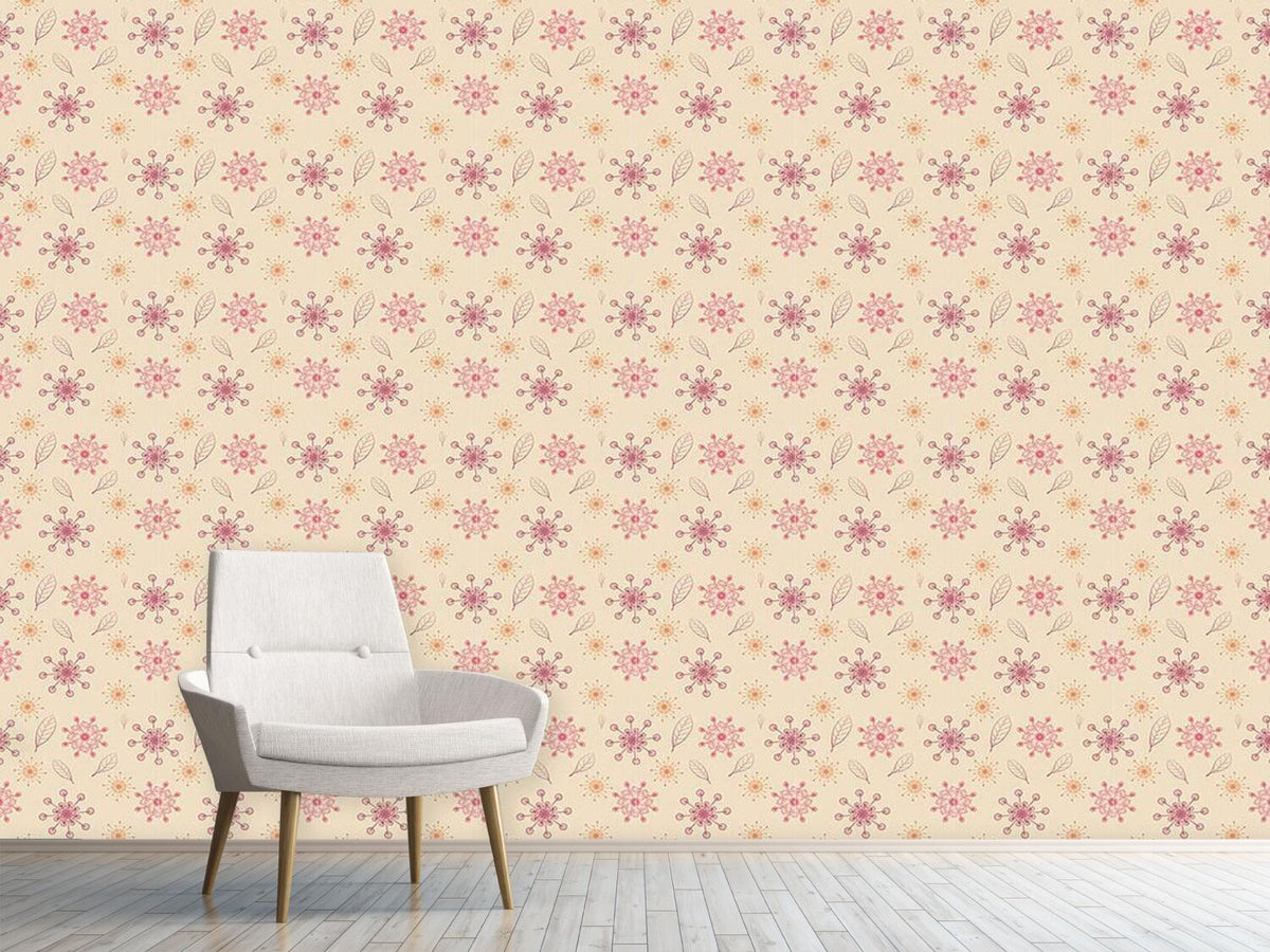 patterned-wallpaper-dancing-flakes-apricot