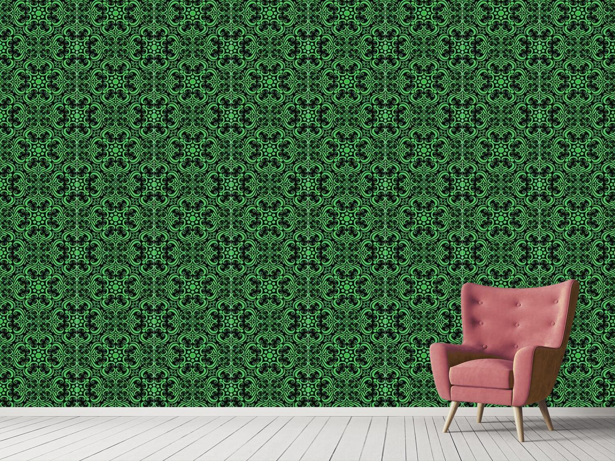 patterned-wallpaper-green-romance