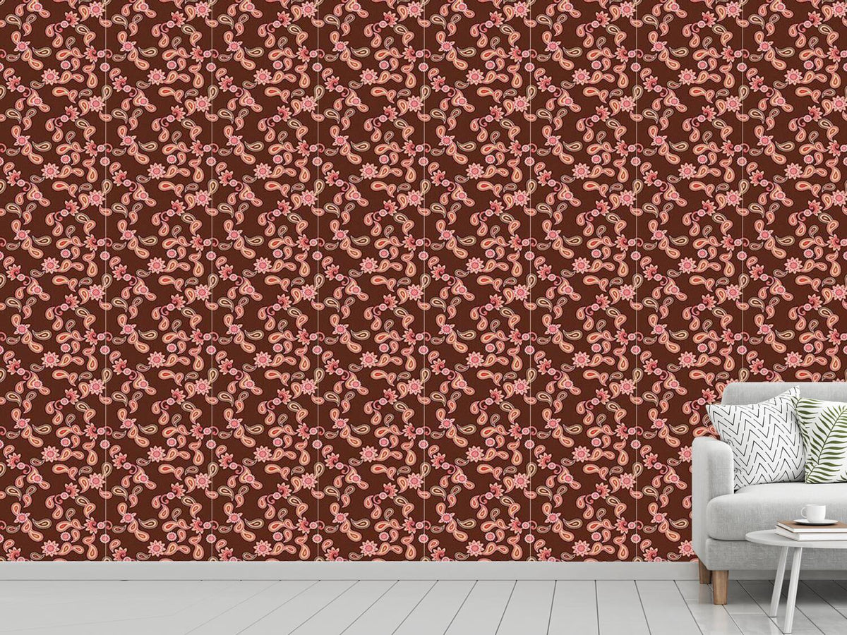 patterned-wallpaper-paisley-in-brown