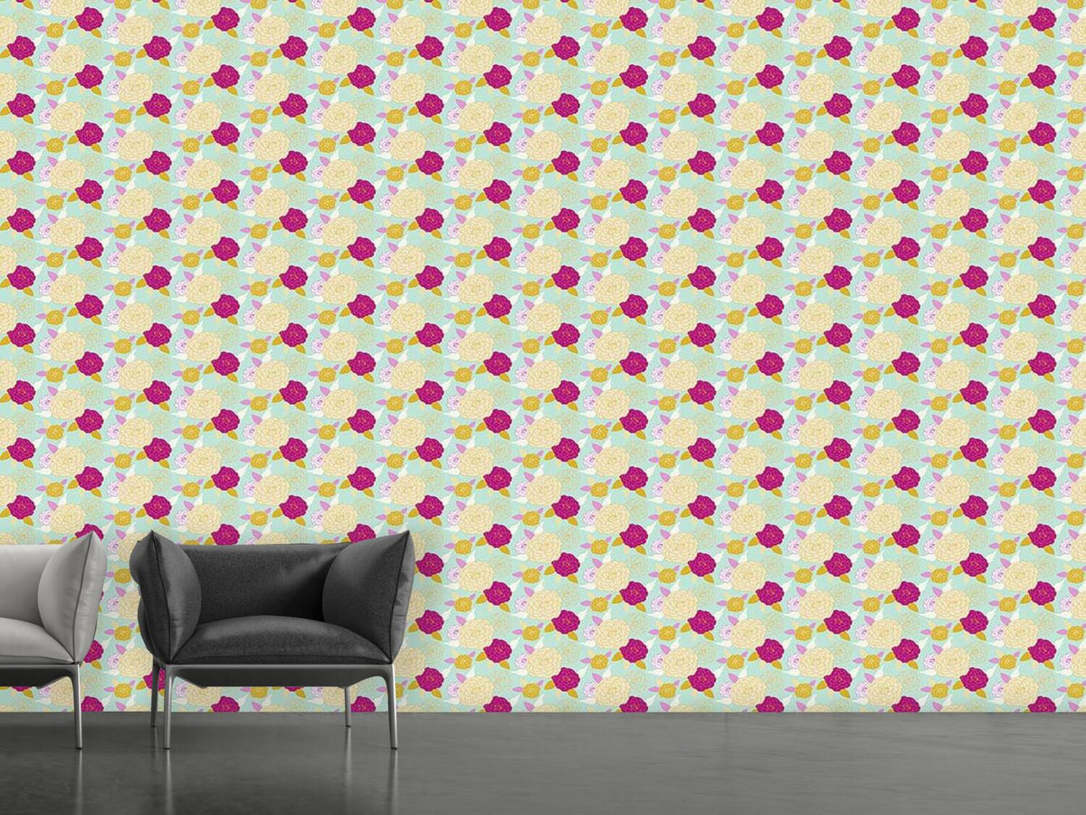 patterned-wallpaper-pompon-rose