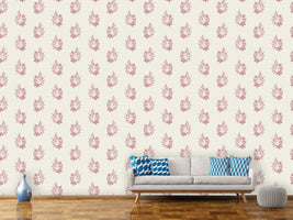 patterned-wallpaper-lily-of-the-valley-and-rose