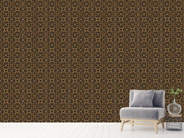 patterned-wallpaper-floral-gold-jewellery