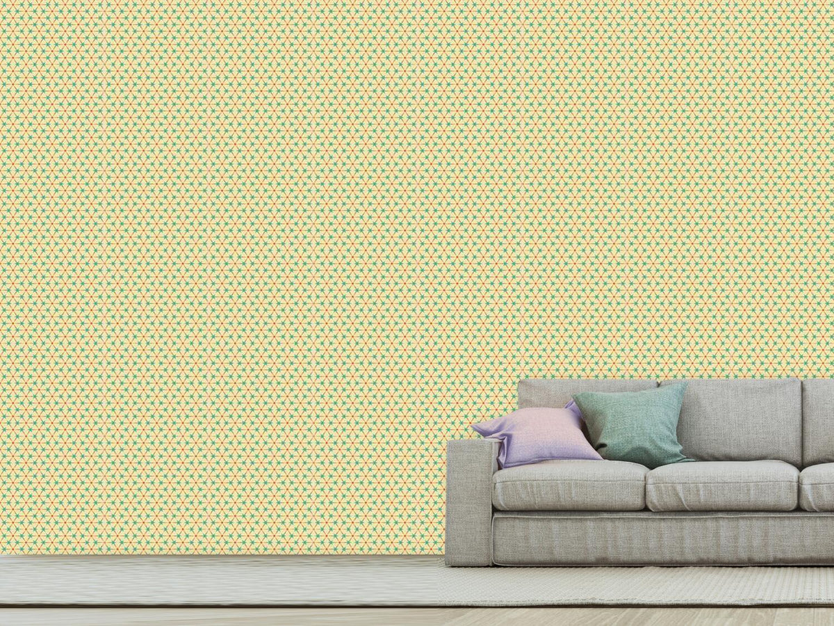 patterned-wallpaper-circles-and-triangles