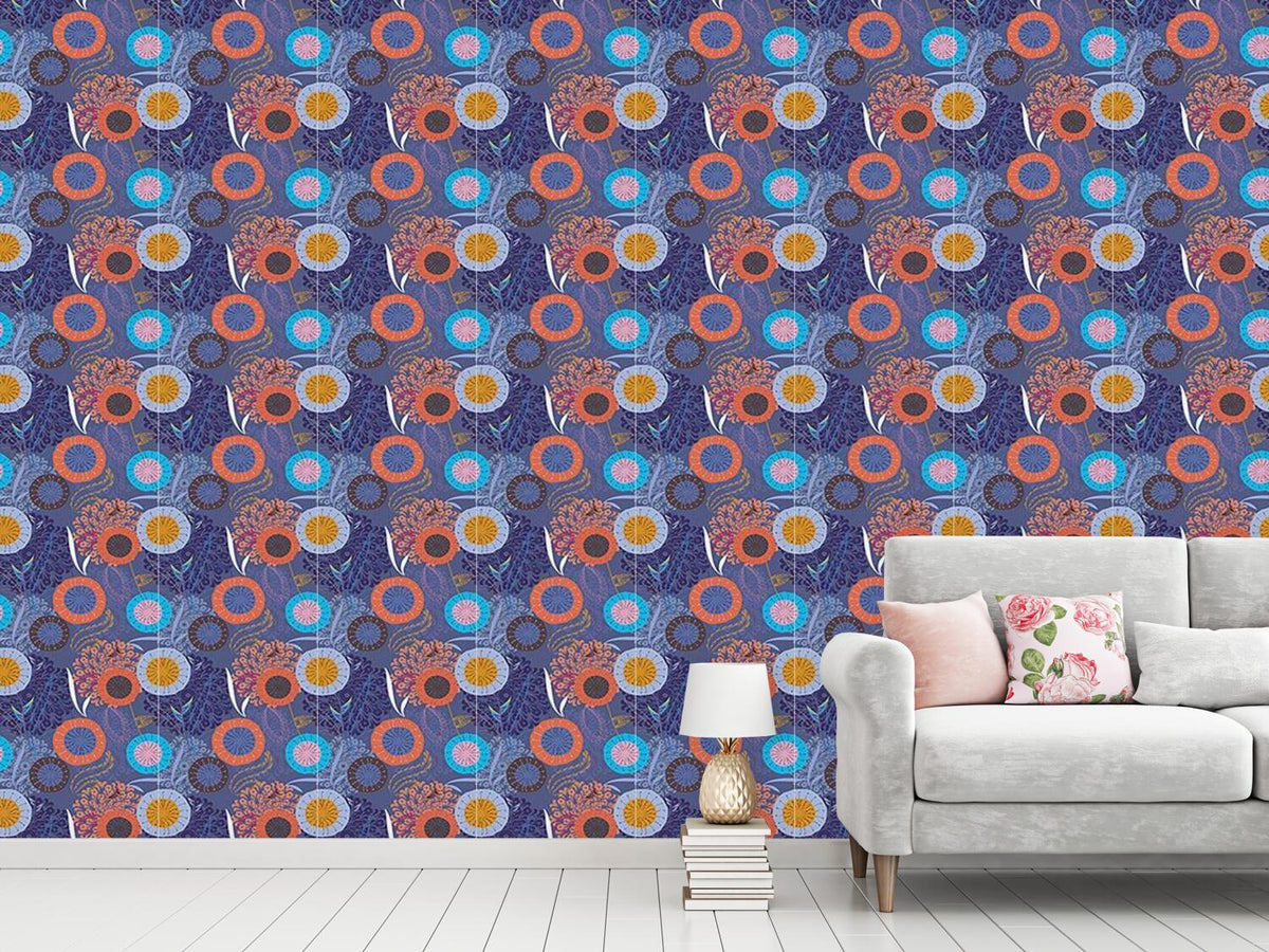 patterned-wallpaper-floral-festival-at-night