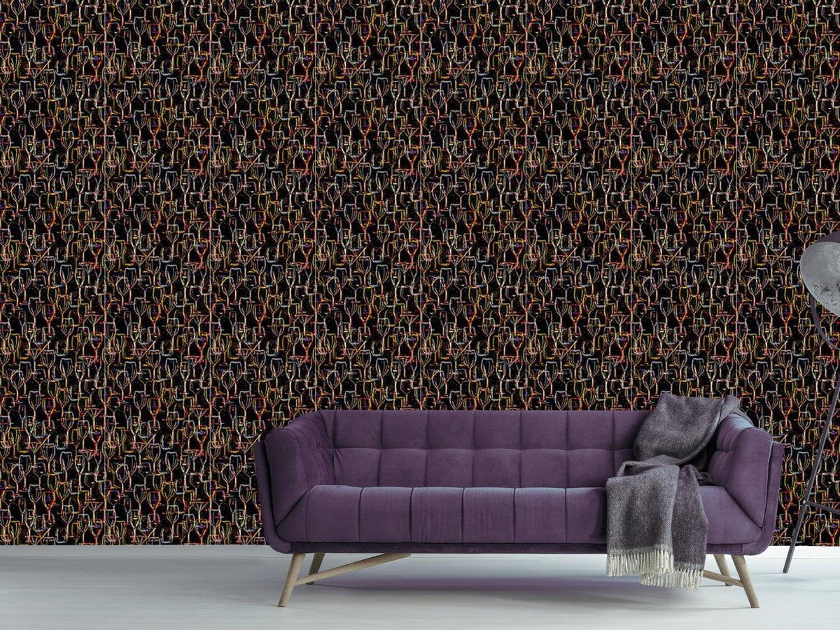 patterned-wallpaper-drinks