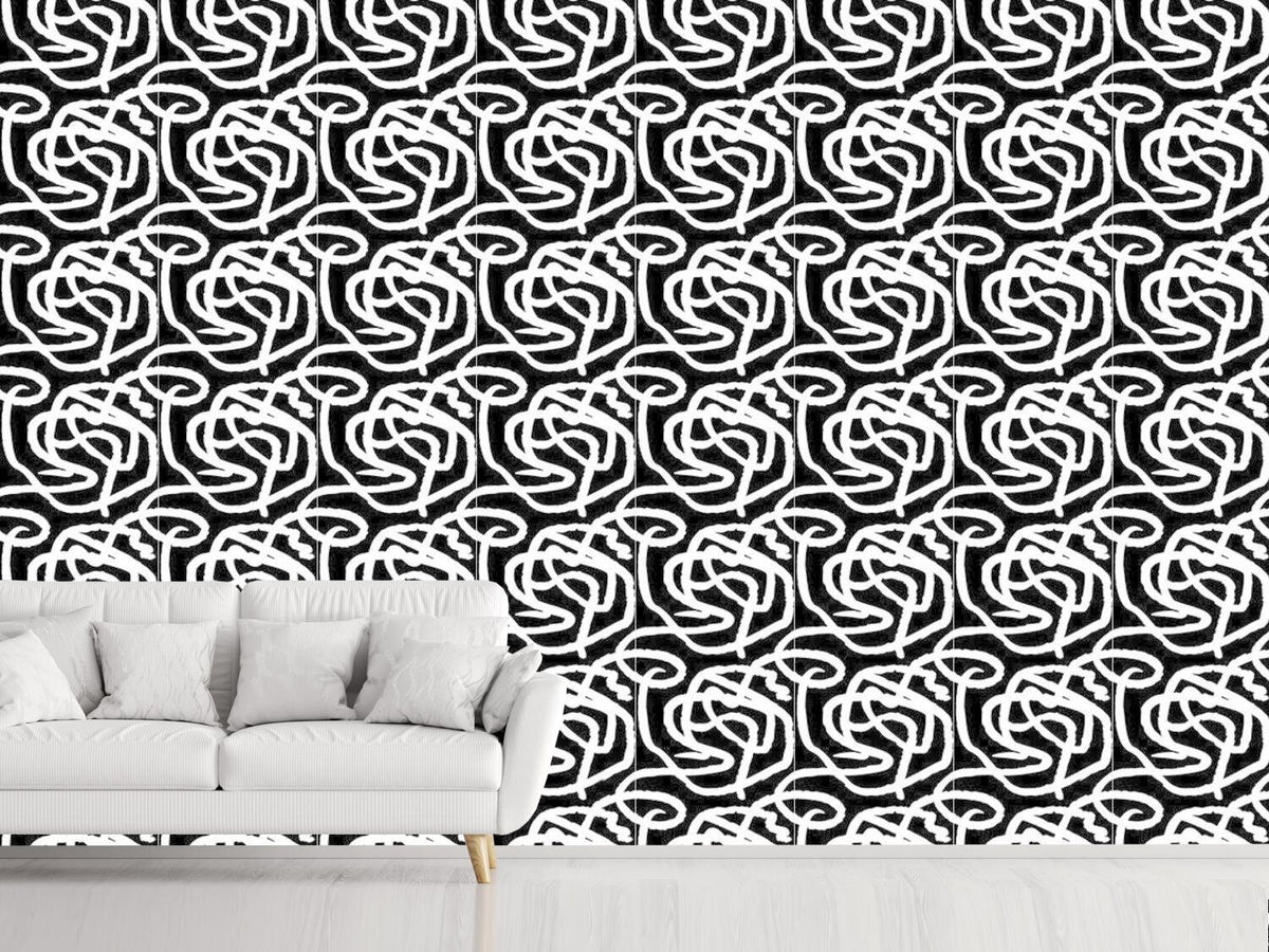 patterned-wallpaper-black-and-white-painting