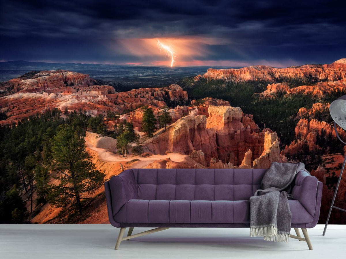 photo-wallpaper-lightning-over-bryce-canyon