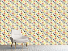 patterned-wallpaper-starfish-on-yellow