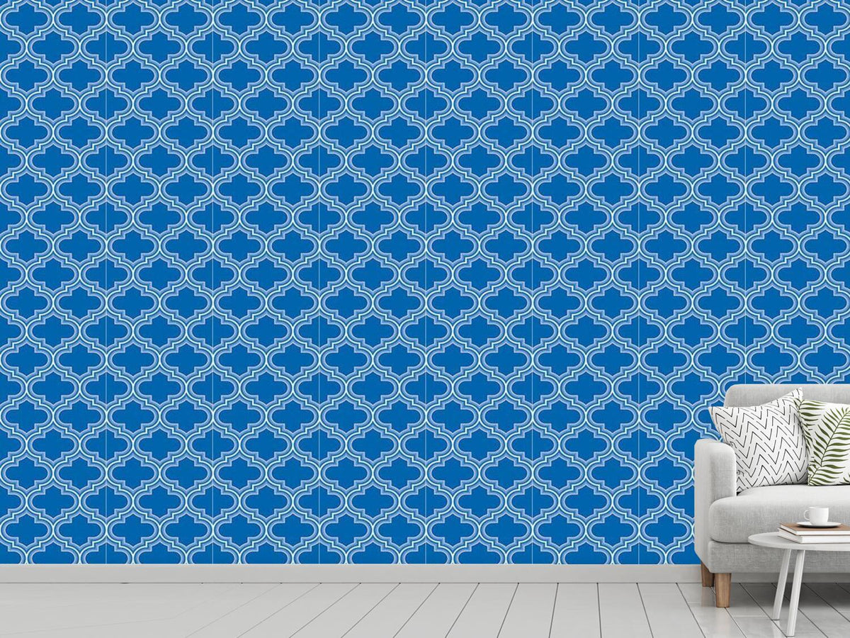 patterned-wallpaper-retro-morocco-blue