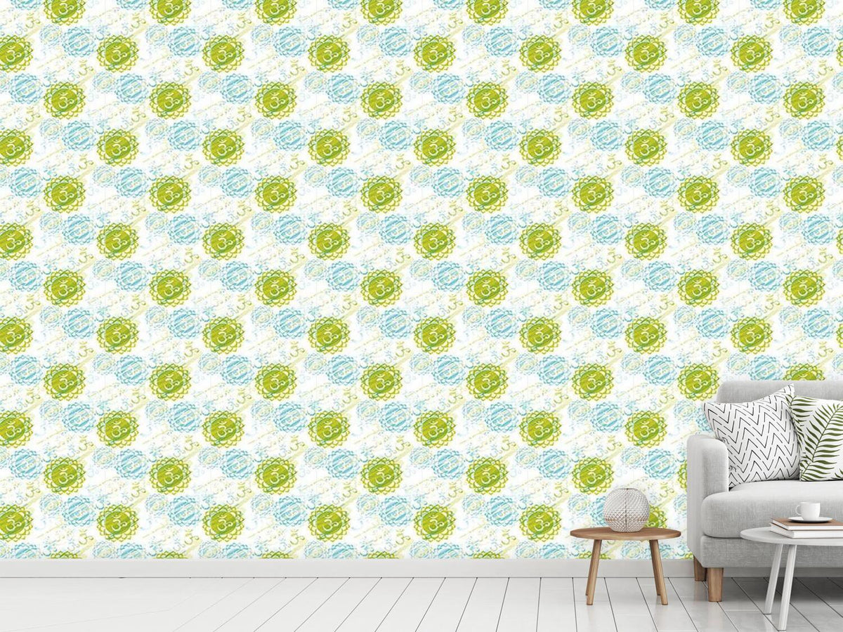 patterned-wallpaper-om-green