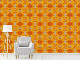 patterned-wallpaper-checks-in-gold-rush