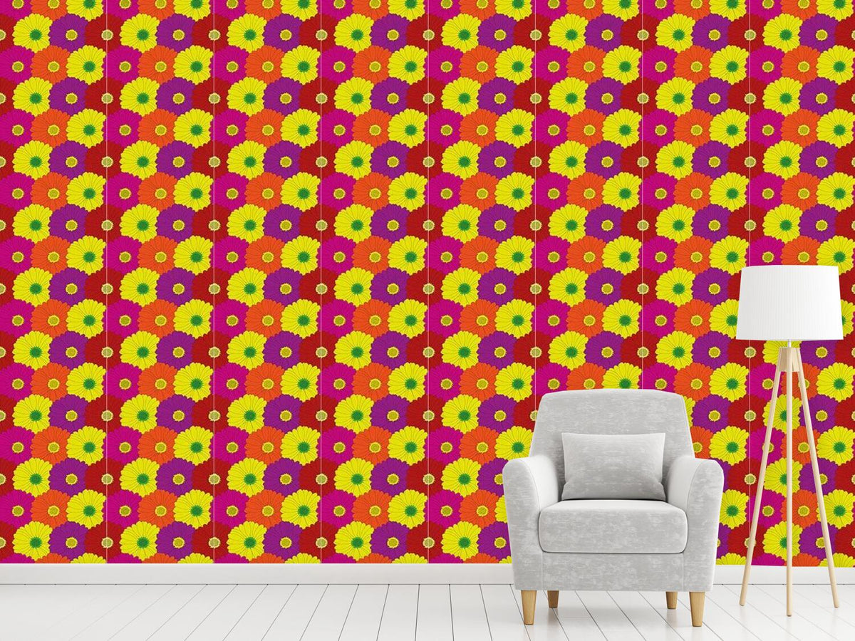 patterned-wallpaper-gerbera