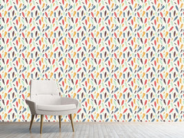 patterned-wallpaper-feathers