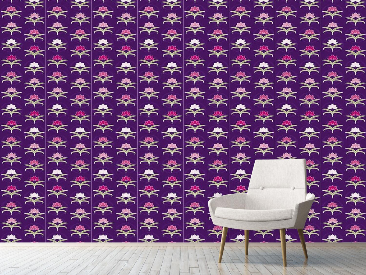 patterned-wallpaper-tender-lilies