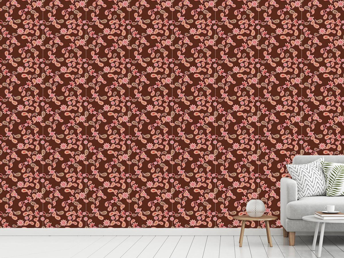 patterned-wallpaper-paisley-in-brown