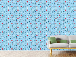 patterned-wallpaper-snowflake-blues