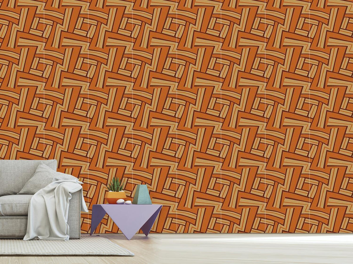 patterned-wallpaper-maze-brown