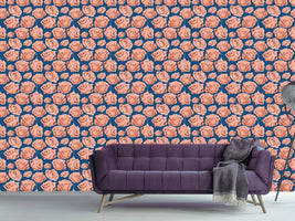 patterned-wallpaper-art-rose-blue