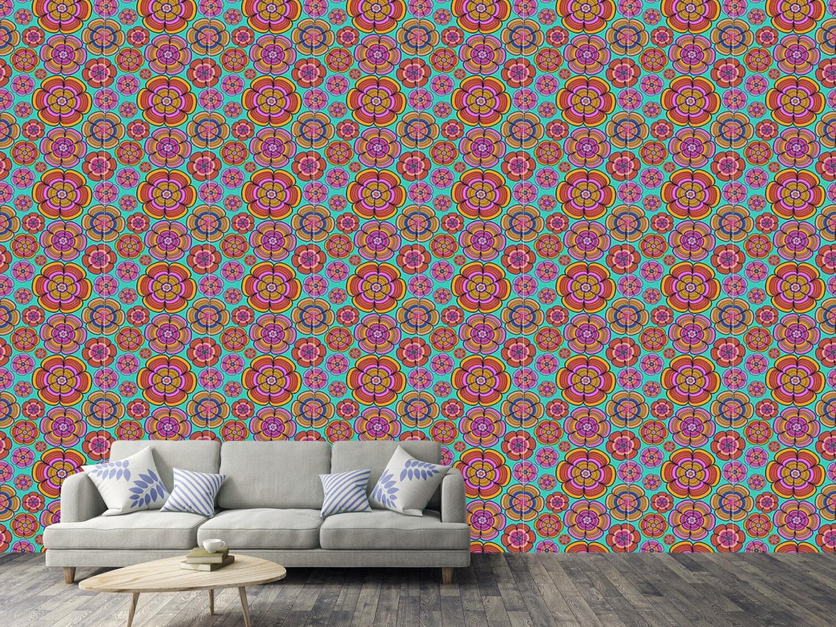 patterned-wallpaper-funky-flower-power