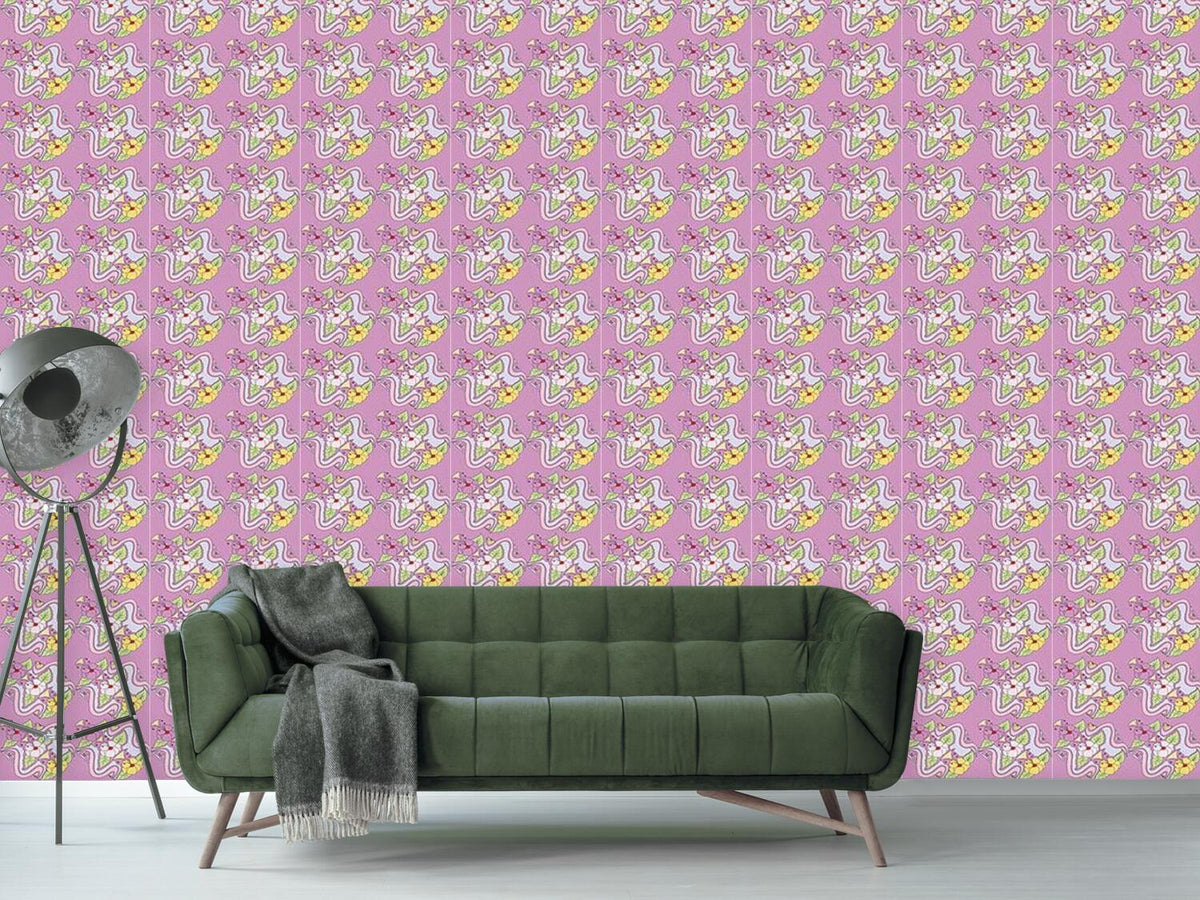 patterned-wallpaper-tiffany-bouquet-lilac