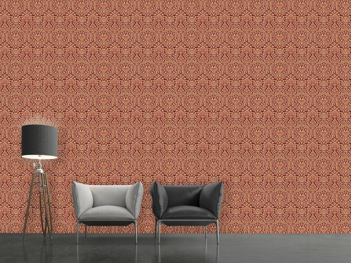 patterned-wallpaper-jacquard-renaissance-chocolat