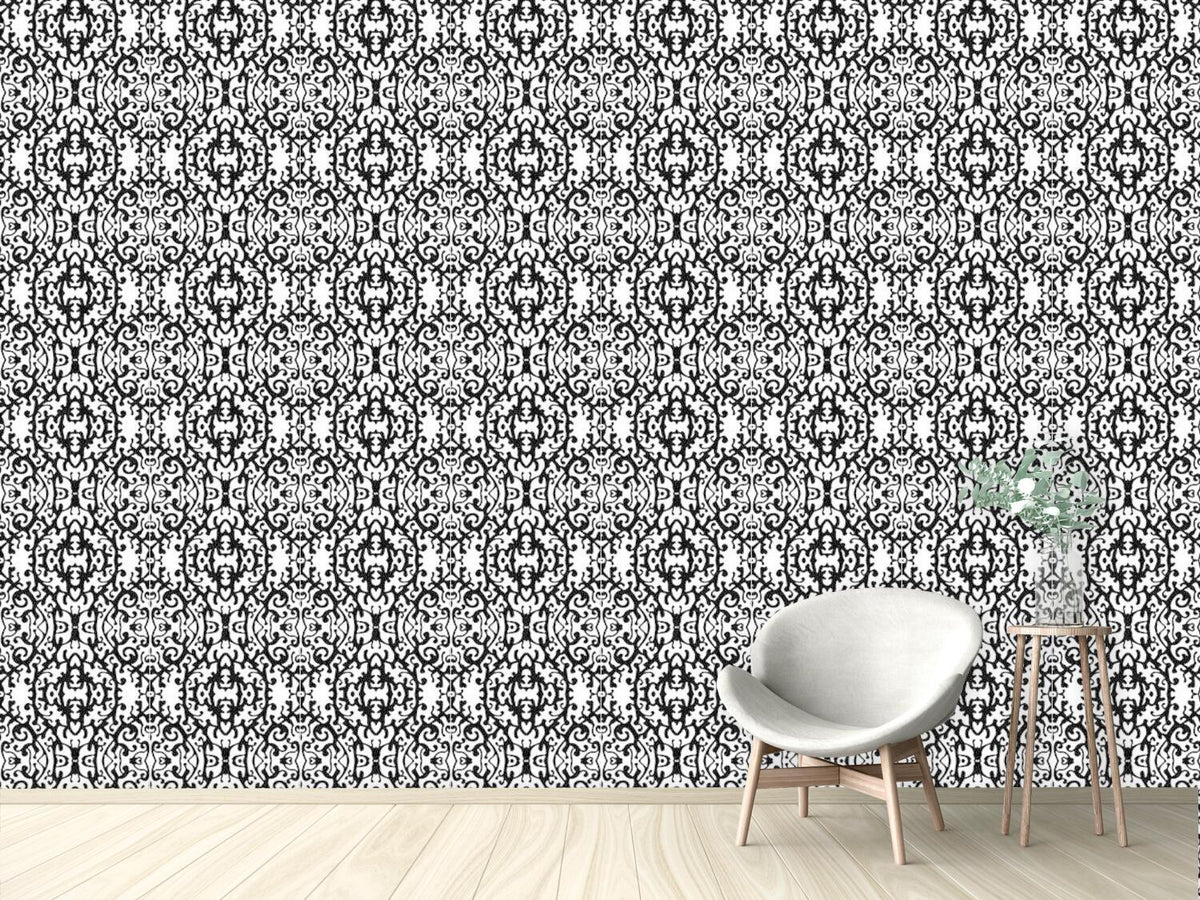 patterned-wallpaper-snow-white-silhouette