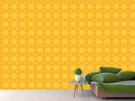 patterned-wallpaper-simple-honeycomb