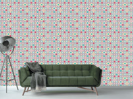 patterned-wallpaper-quatrefoil-lattice