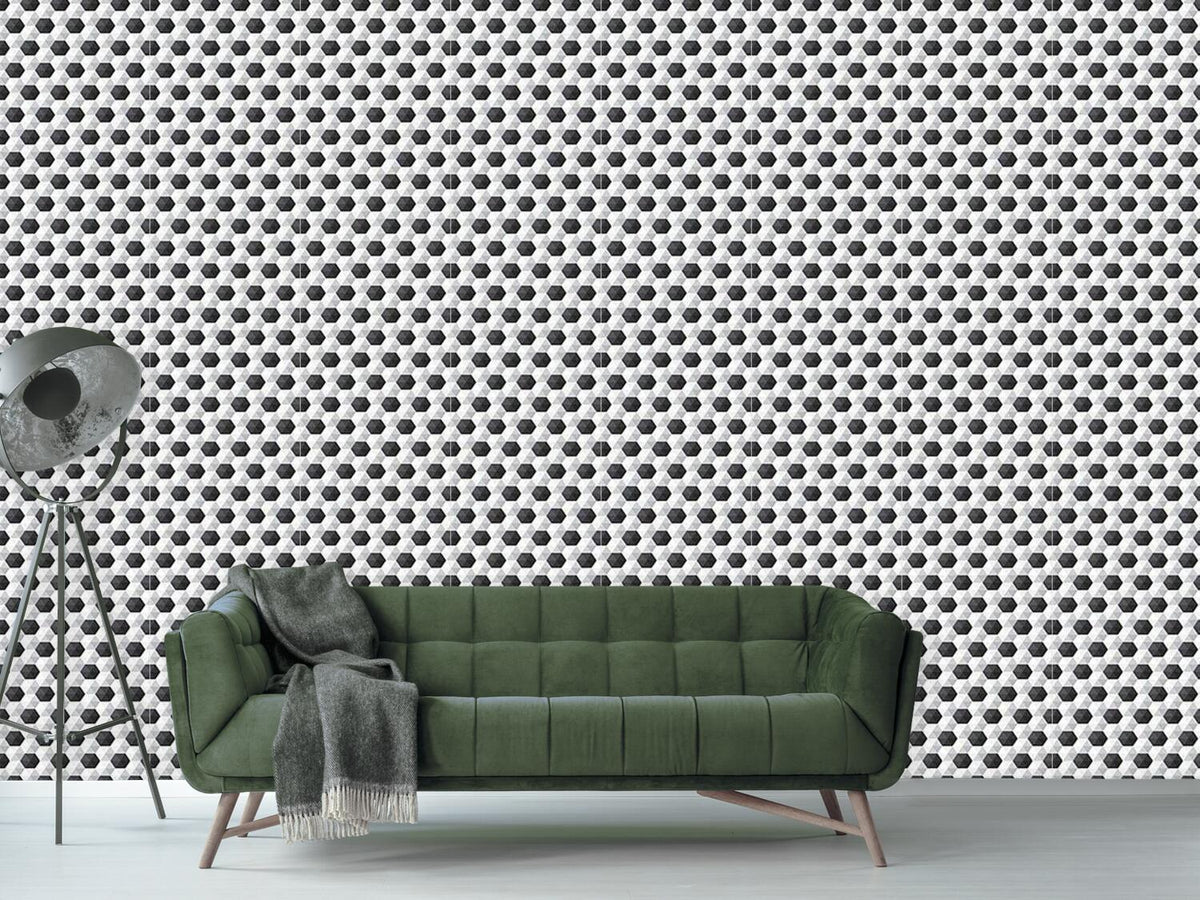 patterned-wallpaper-hexagon-honeycomb