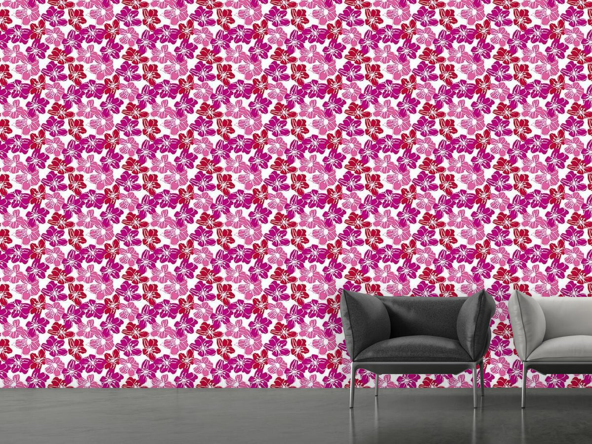 patterned-wallpaper-flowers-from-hawaii