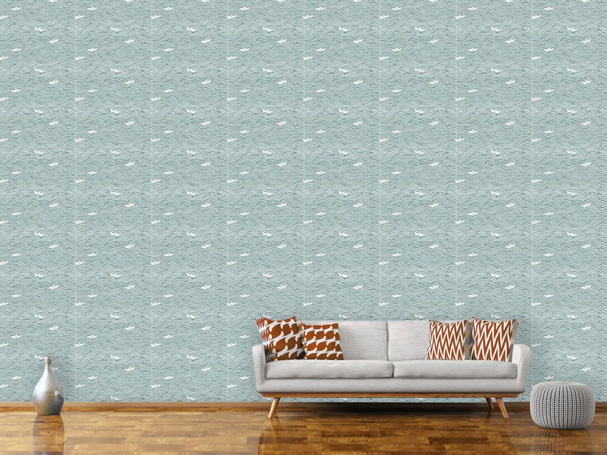 patterned-wallpaper-little-paper-boats