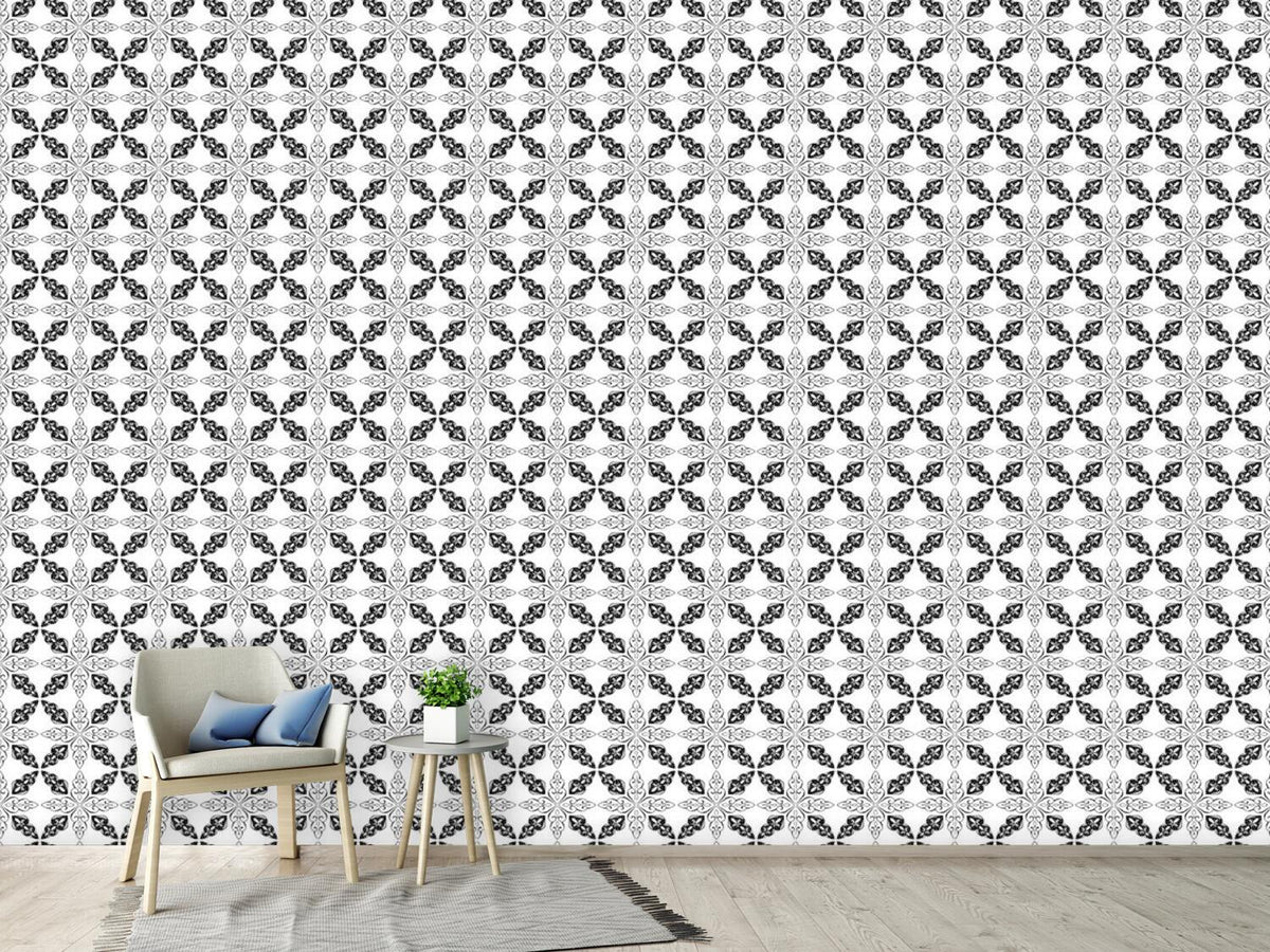 patterned-wallpaper-moroccan-bw