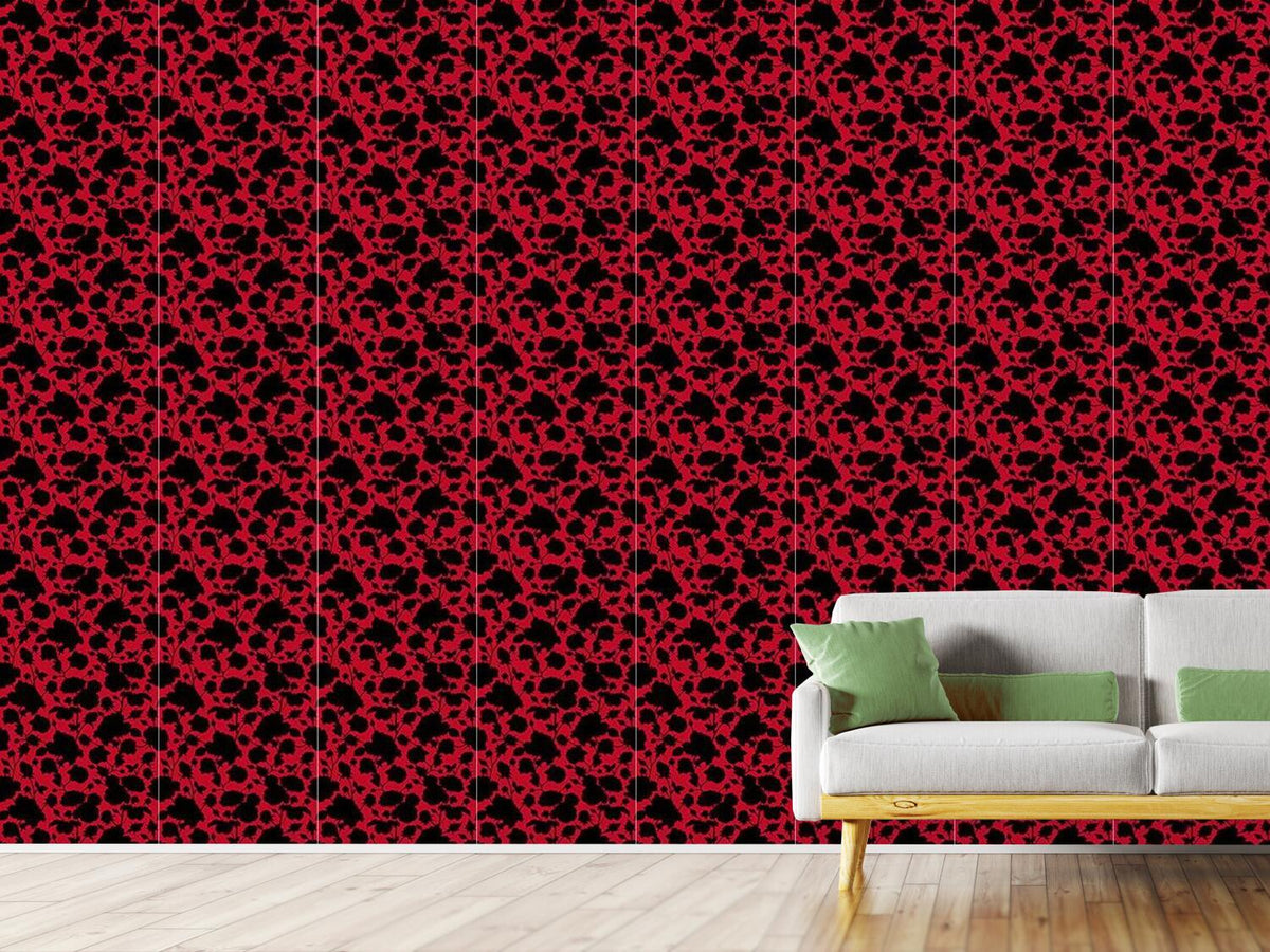 patterned-wallpaper-the-black-roses-in-scarlets-garden