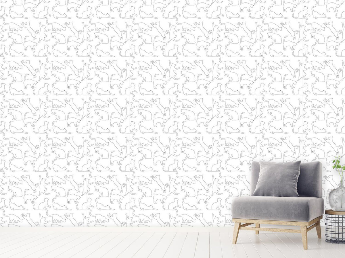 patterned-wallpaper-playing-cats