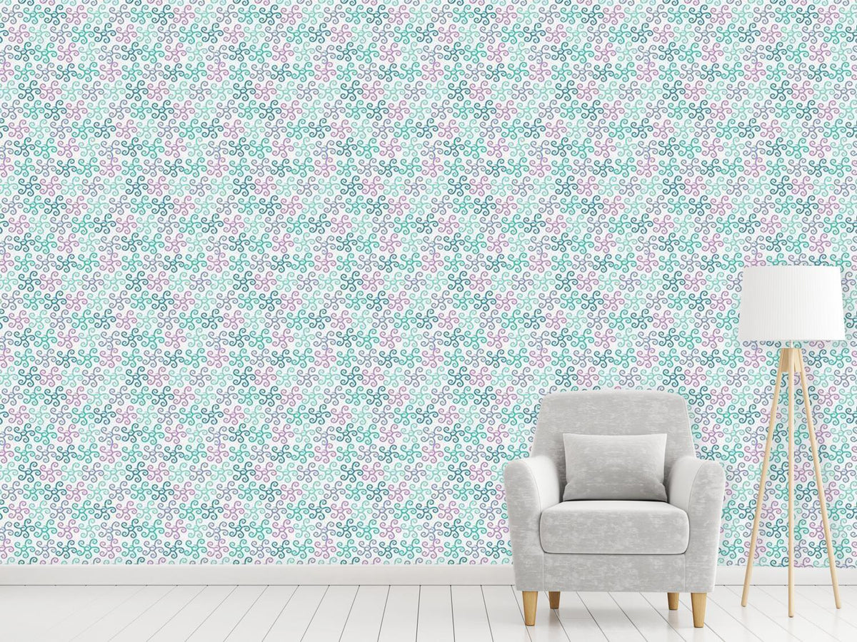 patterned-wallpaper-starfish-dance