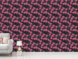 patterned-wallpaper-clematis-dream-garden-at-night