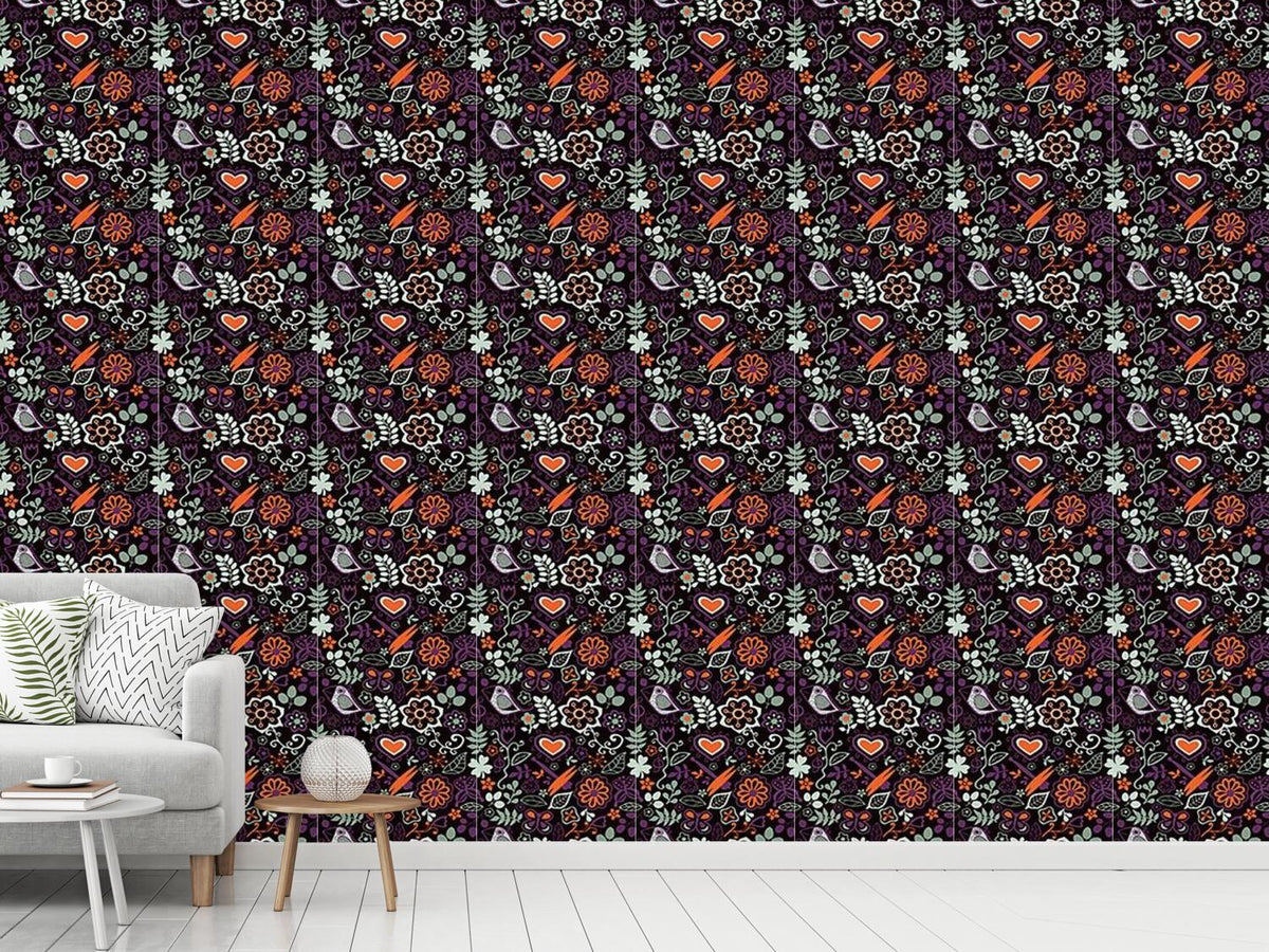 patterned-wallpaper-in-the-nocturnal-bird-paradise