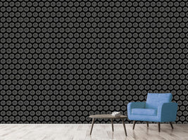 patterned-wallpaper-rhinestone-circles