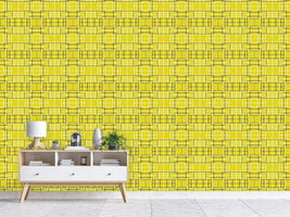 patterned-wallpaper-asian-lattice-yellow