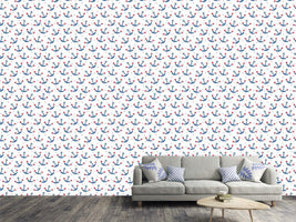 patterned-wallpaper-love-is-an-anchor