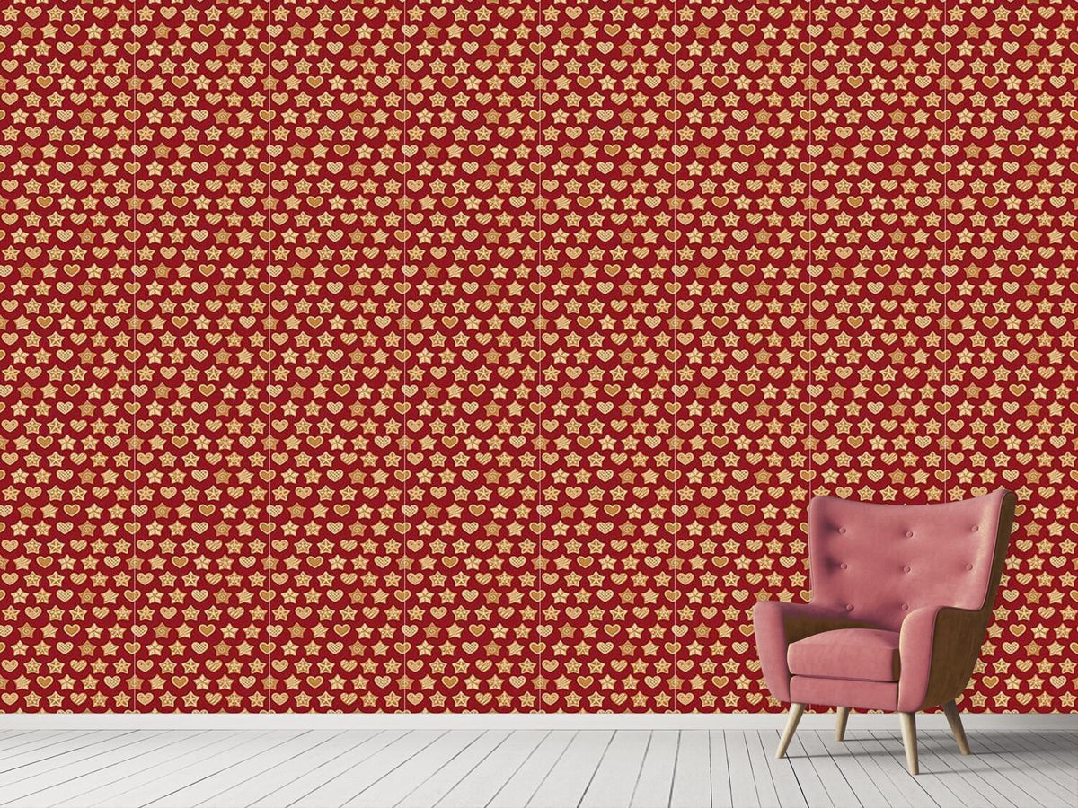 patterned-wallpaper-gingerbread