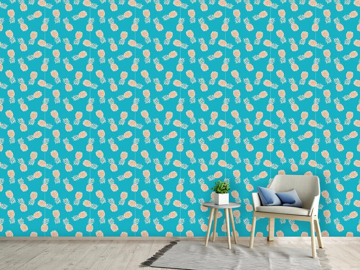 patterned-wallpaper-flying-pineapples