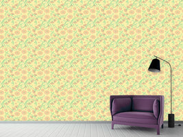 patterned-wallpaper-birds-and-fan-flowers