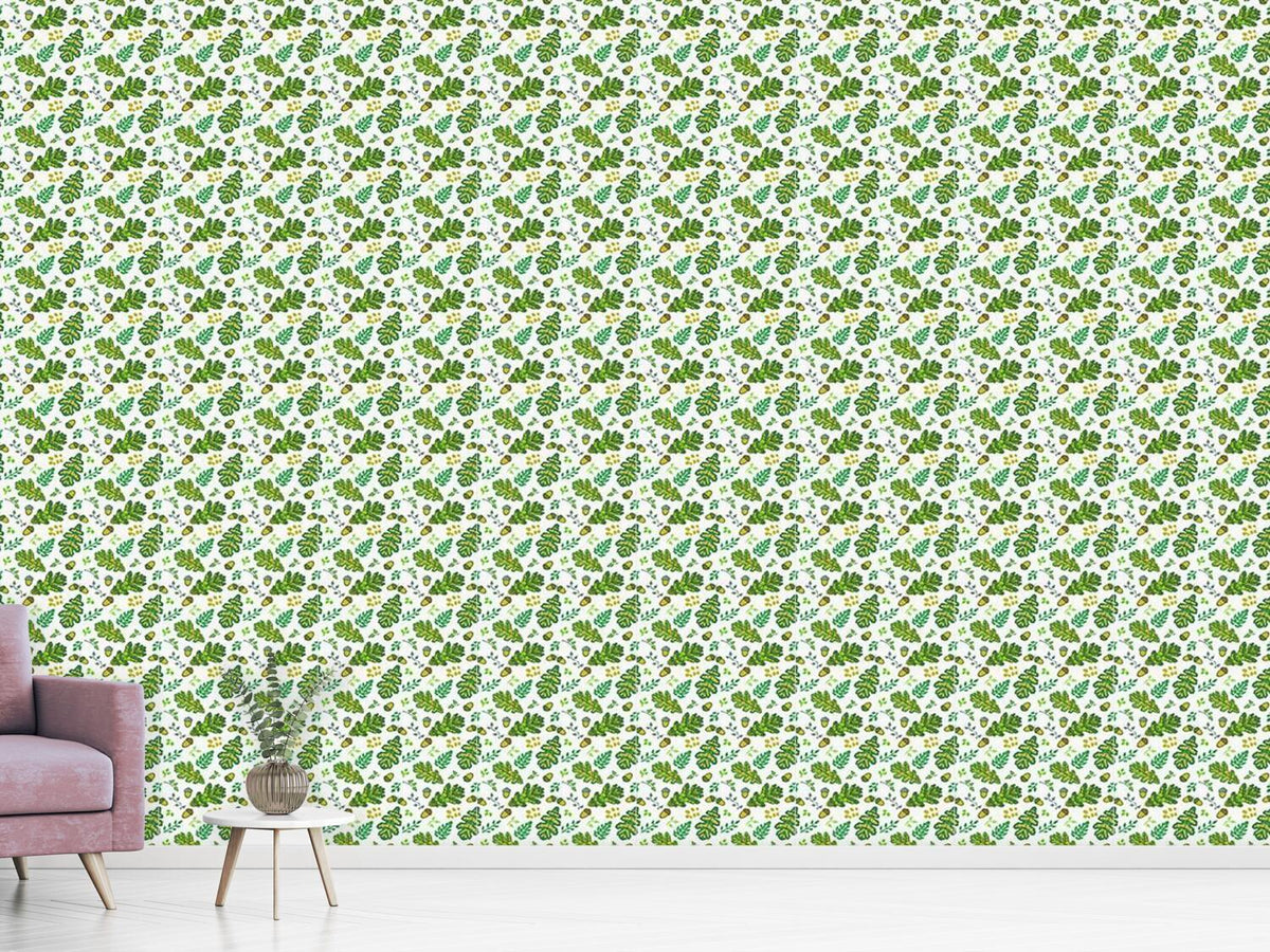 patterned-wallpaper-acorn-and-leaf-in-the-prague-spring