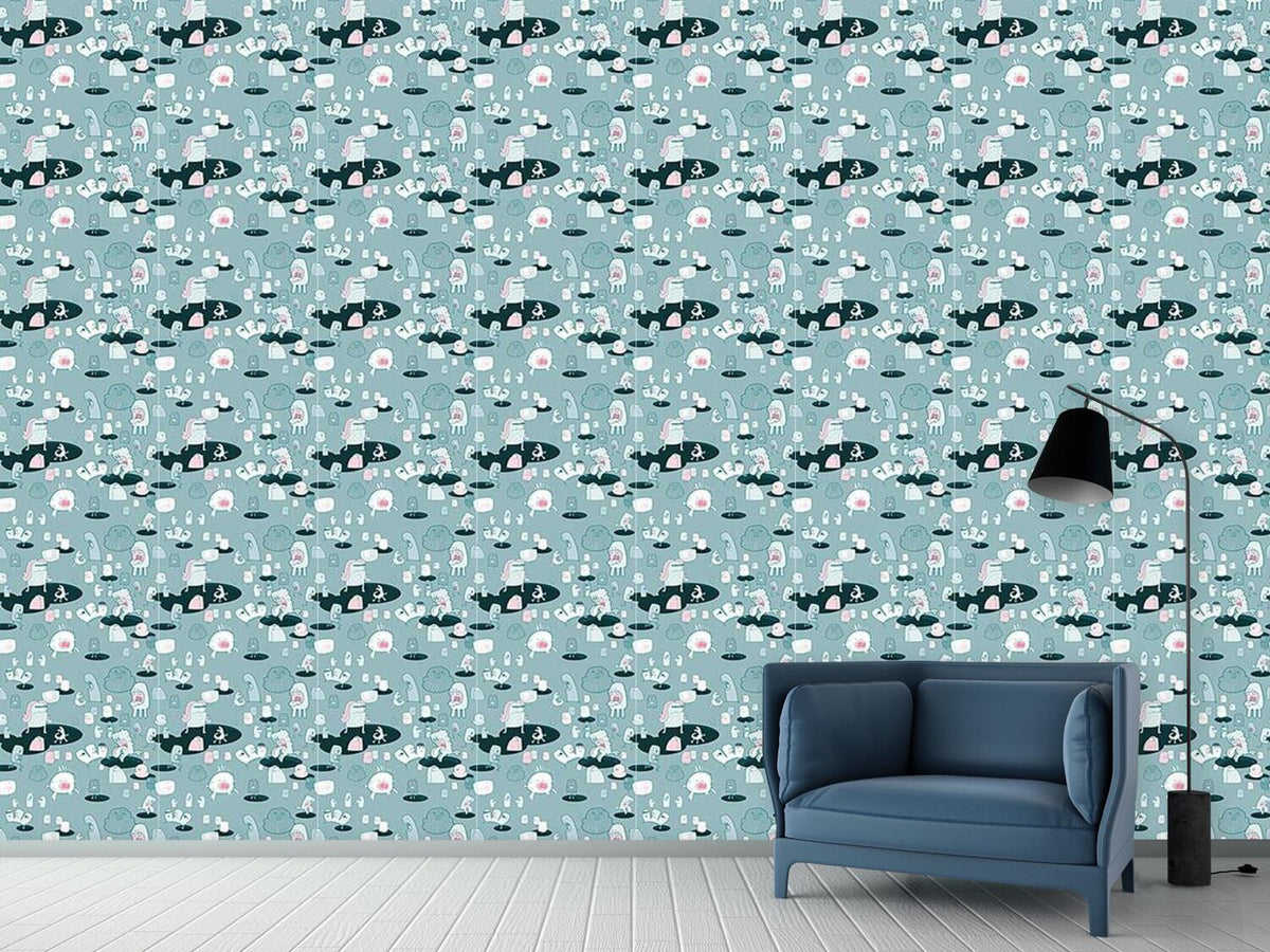 patterned-wallpaper-the-monster-come