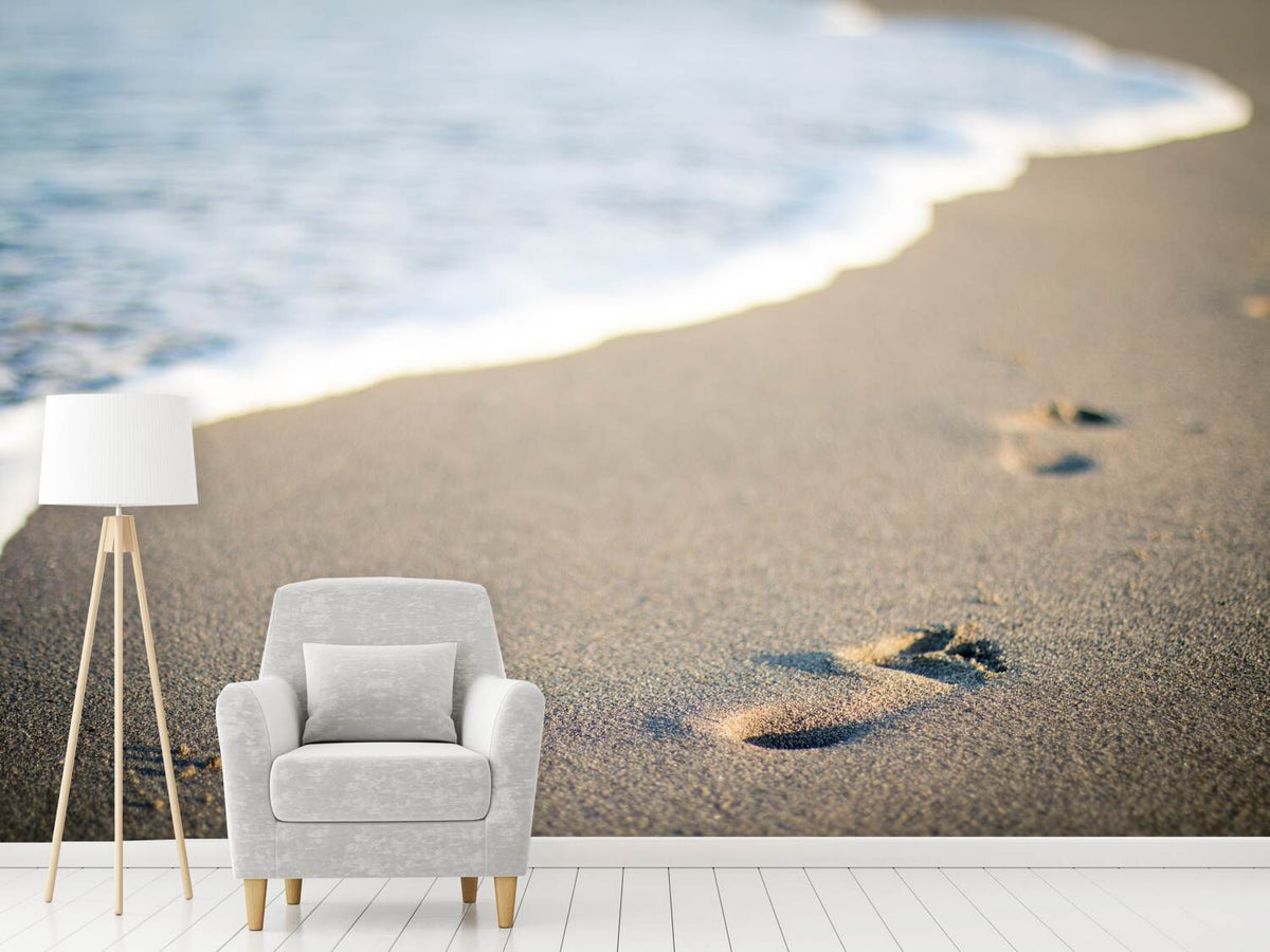 photo-wallpaper-footprints-in-the-sand-on-the-beach