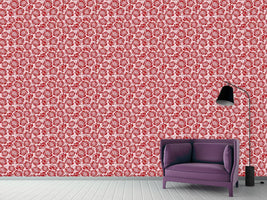 patterned-wallpaper-rose-blossoms-rosey