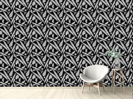 patterned-wallpaper-stripe-fantasy-leaves