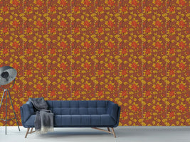 patterned-wallpaper-bouquet-mocca