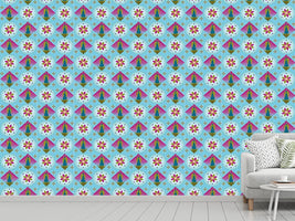 patterned-wallpaper-peacock-and-blossoms